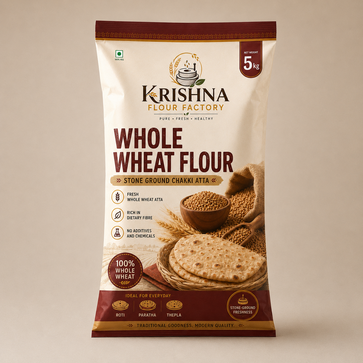5KG WHOLE WHEAT FLOUR